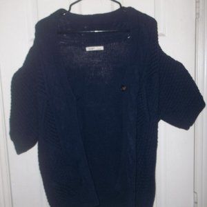Old Navy Single Button Blue Cardigan Sweater Size Large